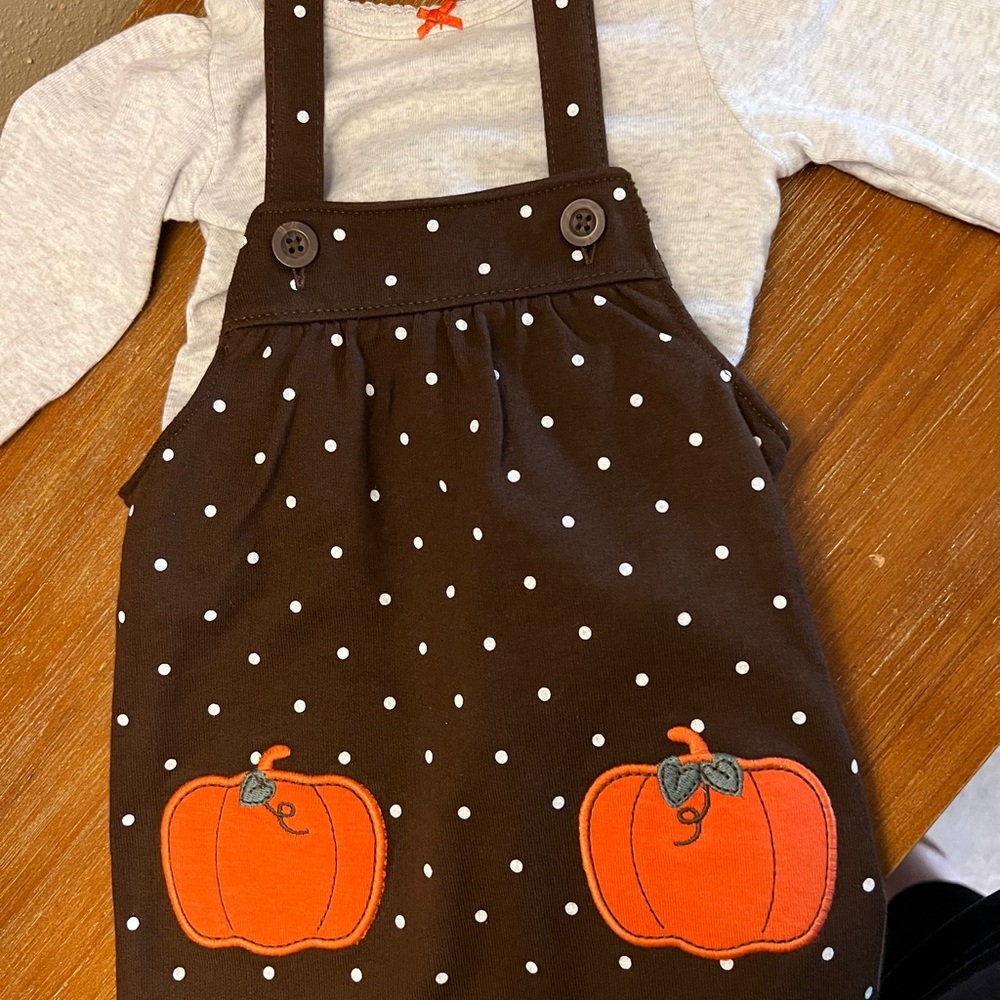 Little girls fall dress (size 6 mos)